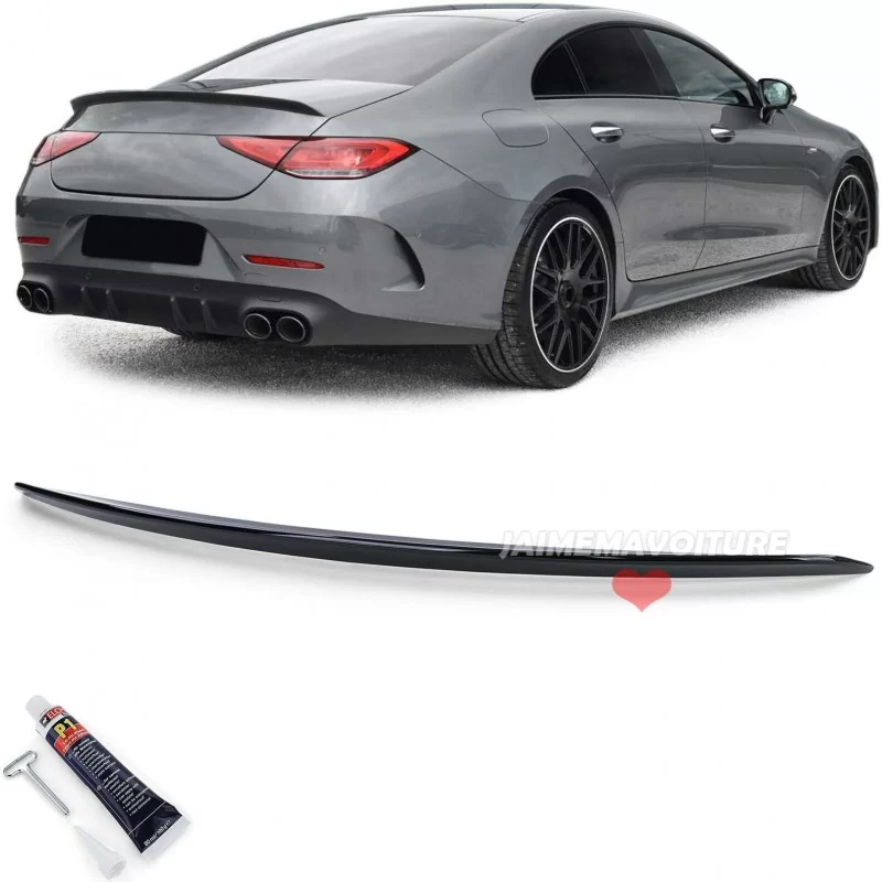 Spoiler negro barnizado look AMG para Mercedes CLS C257