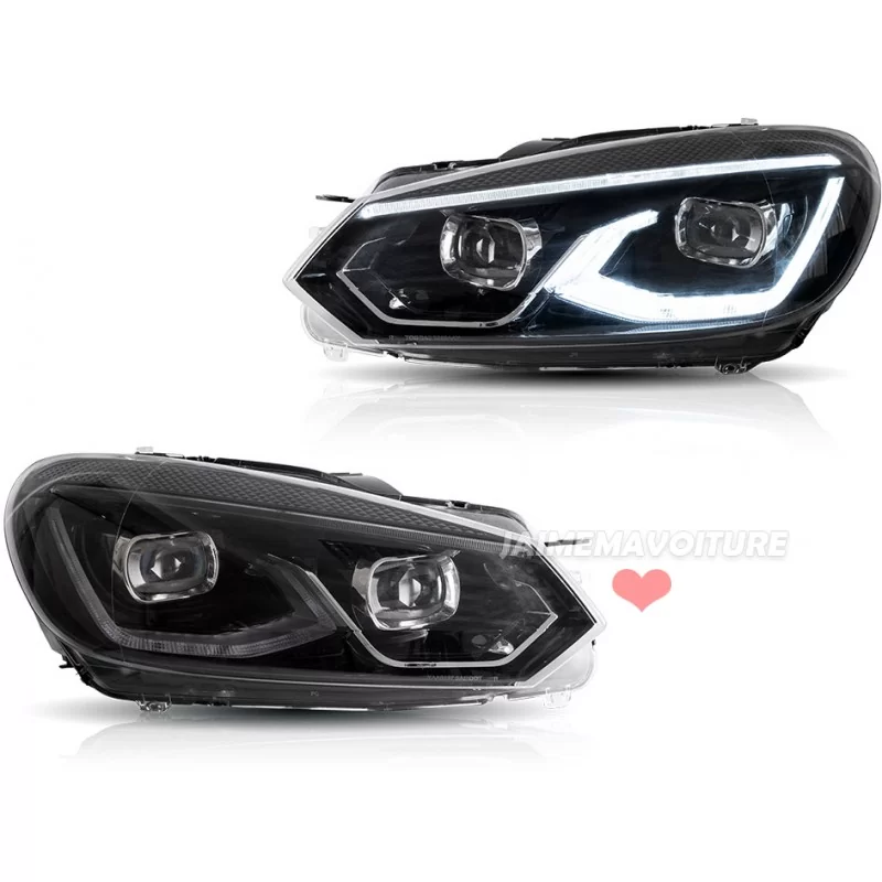 Front lights to leds for Golf 6 Chrome