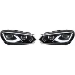 Front lights to leds for Golf 6 Chrome
