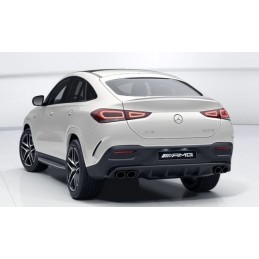 Diffuseur arrière look 53 AMG pour Mercedes GLE Coupé C167 - Pots chromés 