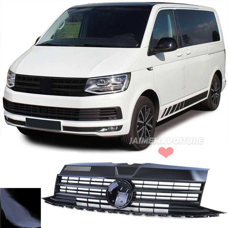 Svartlackerad grill för VW T6 2015-2019