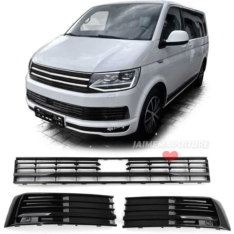 Schwarzer Kühlergrill ohne Logo für VW T6 2015-2019