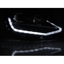 DYNAMIC LED-strålkastare fram för VW T6 2015-2019 - Svart