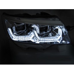 DYNAMIC LED-strålkastare fram för VW T6.1 2020-2024 - Krom