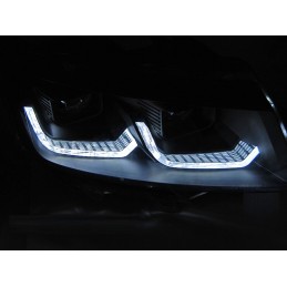 DYNAMIC LED-strålkastare fram för VW T6.1 2020-2024 - Krom