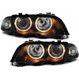 Fari anteriori Angel eyes tuning BMW Serie 3 E46 1998 1999 2000 2001