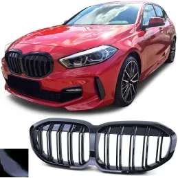 Svart M-look-grill till BMW 1-serie F40 2019-2024