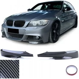 Carbon splitter for BMW series 3 E90 E91 pack M LCI 2009 - 2011