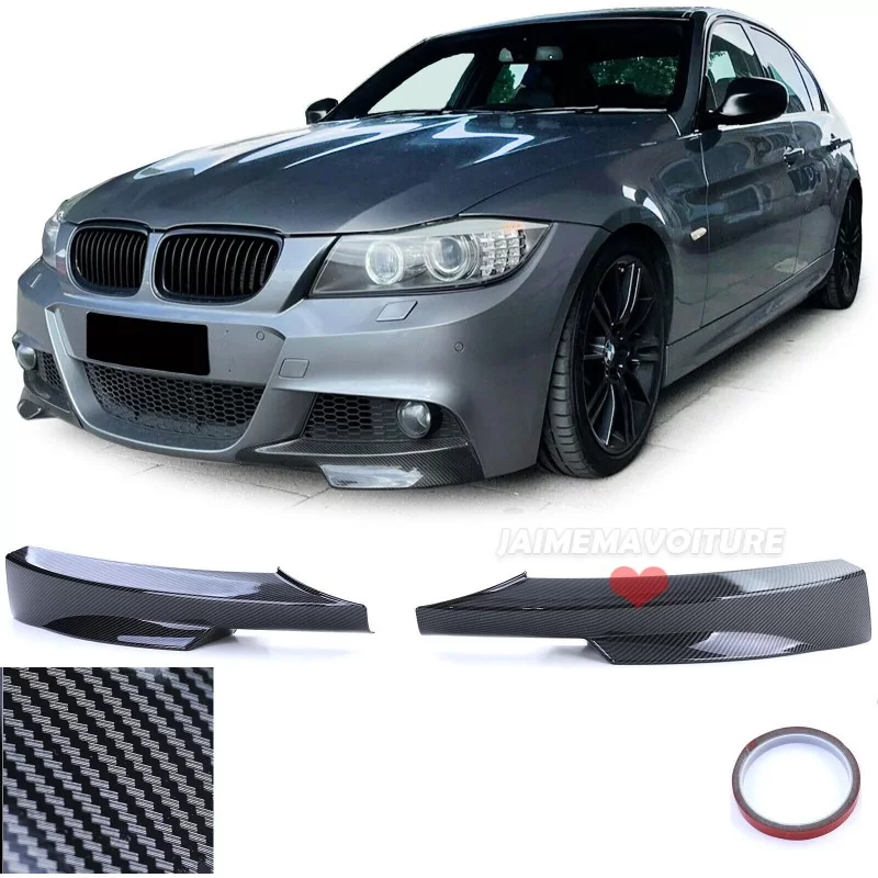 Splitter in carbonio per BMW Serie 3 E90 E91 pack M LCI 2008-2011