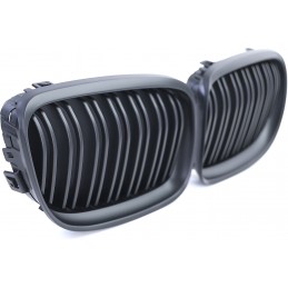 Calandre noire mate double barre pour BMW Série 3 2008-2012