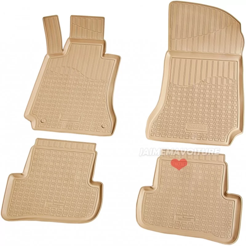 Beige matta till Mercedes C-klass W204 2007-2014