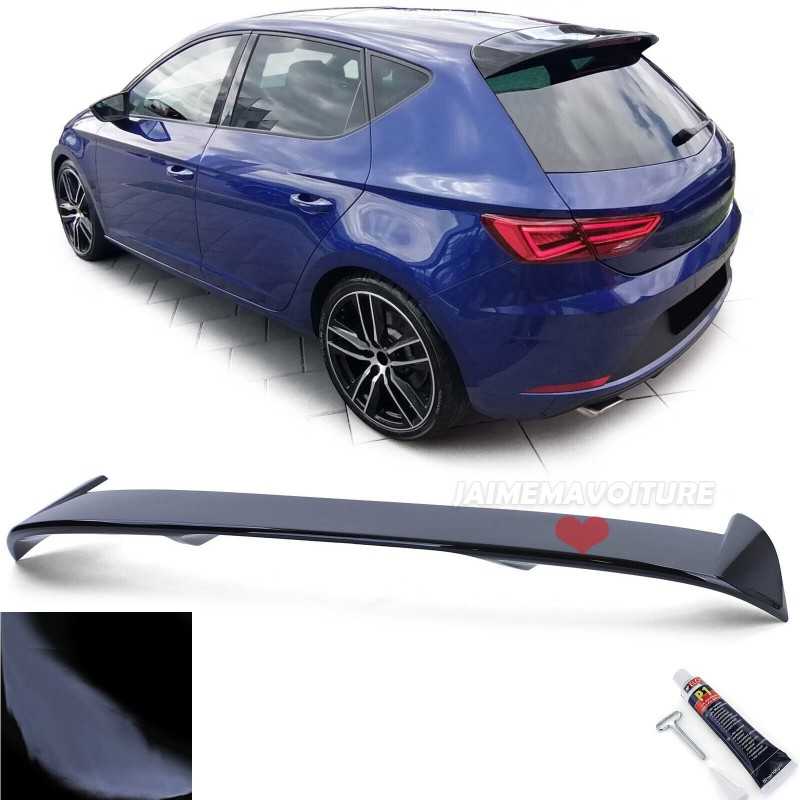 Sport spoiler glossy black for Seat Leon 3 5F 2012 to 2020