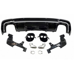 Rear diffuser kit RS4 look for AUDI A4 B9 8W Facelift Standard