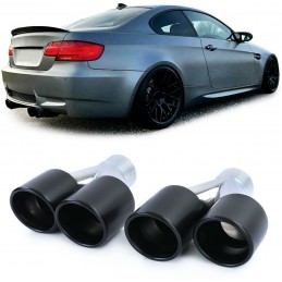 Negro tubos de escape para BMW E92 E93