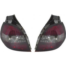 Feux Arrières LED pour Renault Clio 3 2005-2009 - Fumé