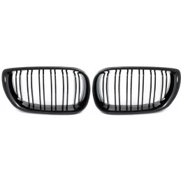 Zwarte dubbele grille bean voor BMW 3 Reeks 2001-2005