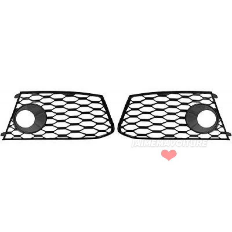 Grilles antibrouillard pare-chocs avant pour Audi A6 2011-2014 look RS6