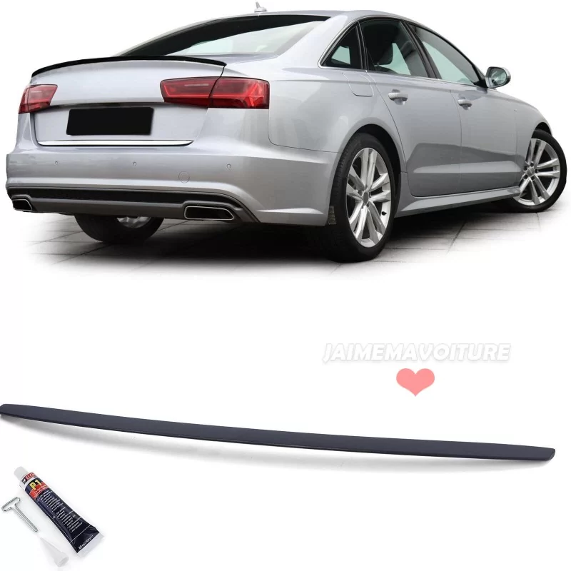 Spoiler per Audi A6 2011-2018 look S6 - Nero opaco