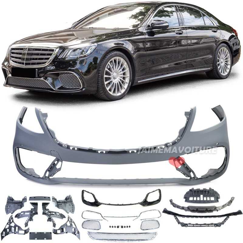 Paraurti anteriore S65 AMG look per Mercedes Classe S W222 2017-2020