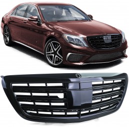 Rejilla negra brillante para Mercedes Clase S W222 2013-2020 - con NIGHTVISION