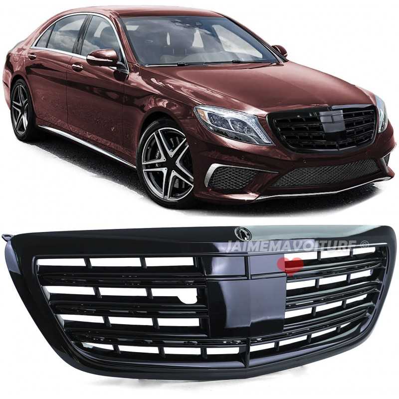 Svart högglansgrill till Mercedes S-klass W222 2013-2020 - med NIGHTVISION