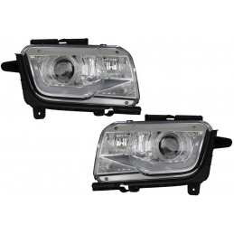 Front headlamps for CAMARO 2009 - 2013 chrome tube leds