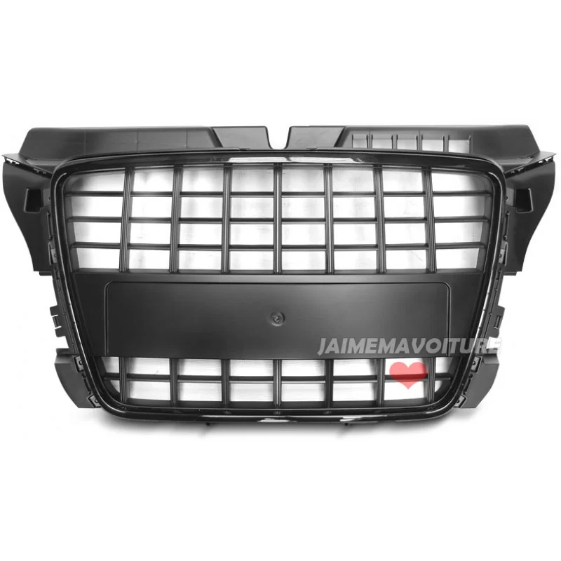 Svart grill till Audi A3 2008 2009 2010 2011 2012