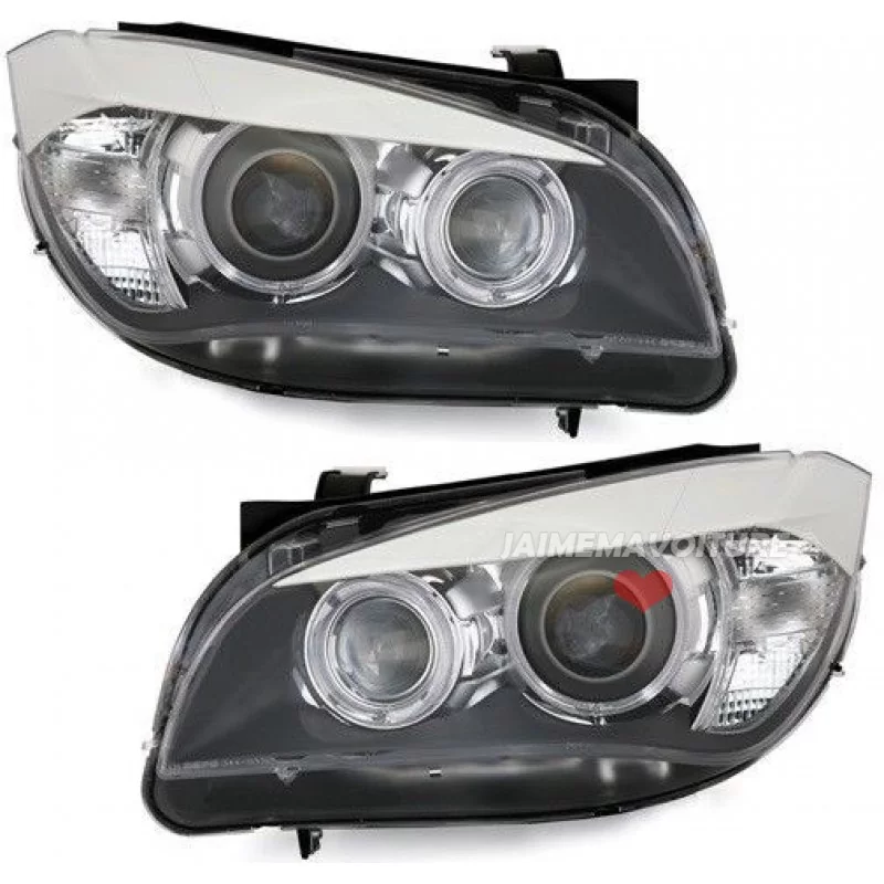 Fari anteriori Angel eyes per BMW X1 E84