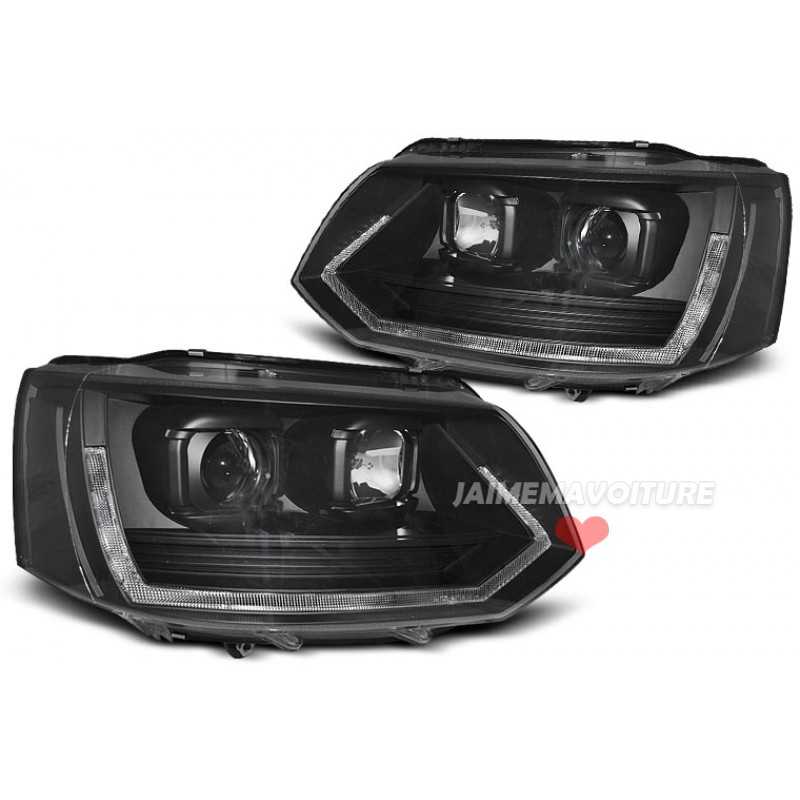 Phares avants tuning LED pour VW T5 2010-2015 look T6