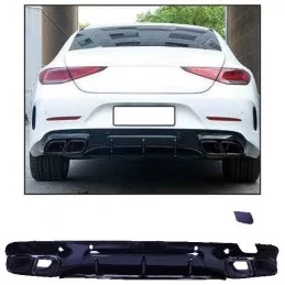 Kit diffusore verniciato nero per Mercedes CLS C257 look 63 AMG