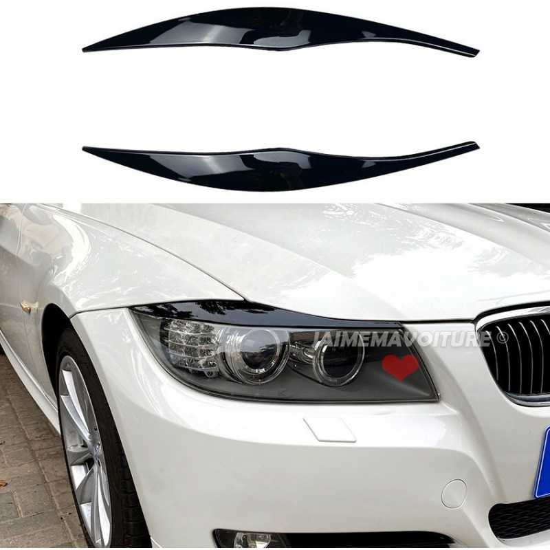 kit cubrefaros pintados en negro E90 E91