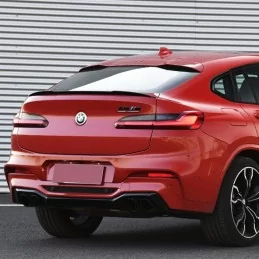 Para BMW X4 G02 negro M Performance spoiler