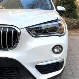 Paupières de phares noires pour BMW X1 2015-2019 F48