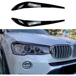 Svarta strålkastarskydd för BMW X3 F25 / X4 F26 2014-2017