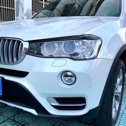 Párpados de faros negros para BMW X1 2015-2019 F48