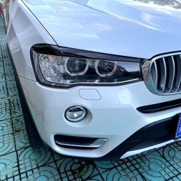 Schwarze Scheinwerfer Augenlider für BMW X1 2015-2019 F48