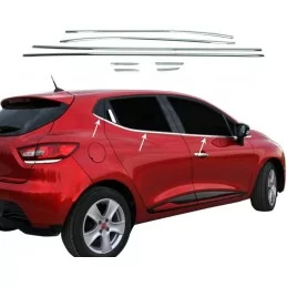 Raamomlijstingen aluminium chroom voor RENAULT CLIO 4 5-deurs