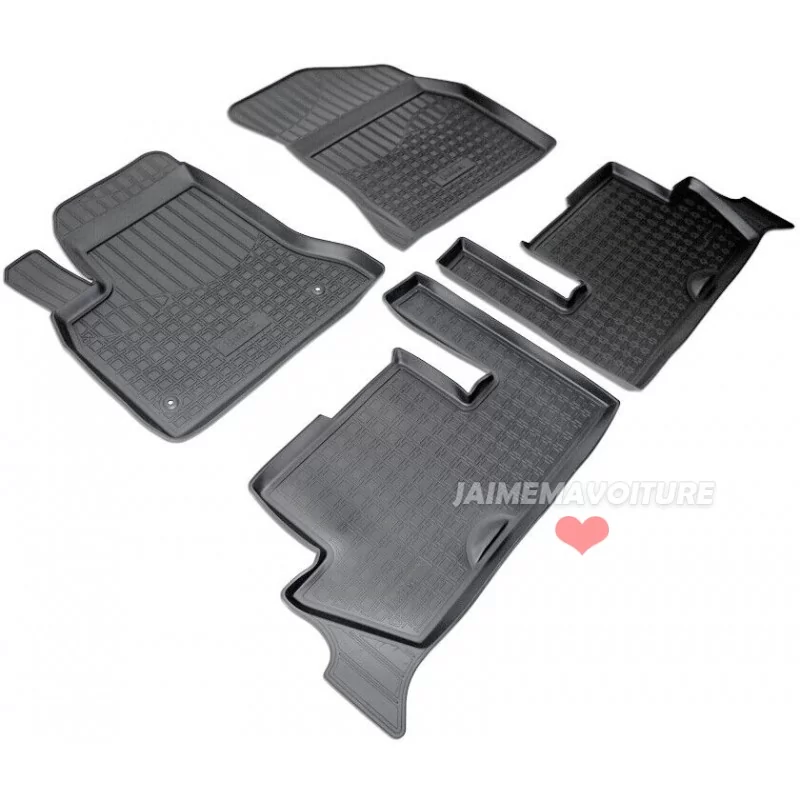 Tapis caoutchouc pour Citroen C4 Picasso I 5 places 2006-2013