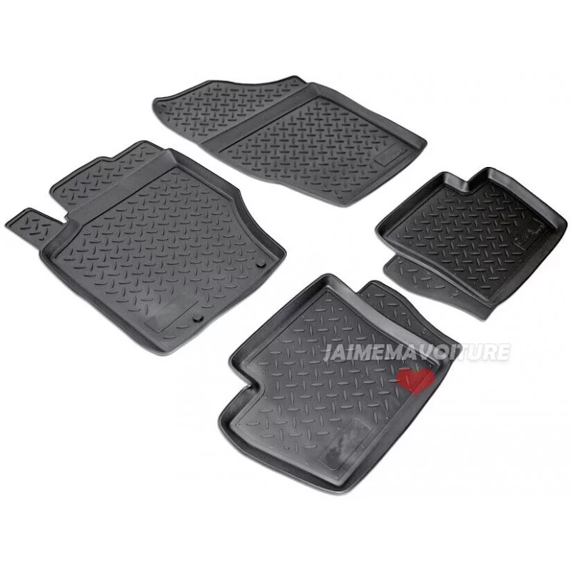 Tappetini in gomma per Citroen C4 I 2004-2010