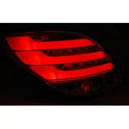 Fanali posteriori tuning led cromo per Peugeot 207