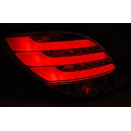 Rökta LED-rör bakljus för Peugeot 207