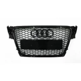 Frontgrill till Audi A4 B8 2007-2011 look RS4 svartlackerad