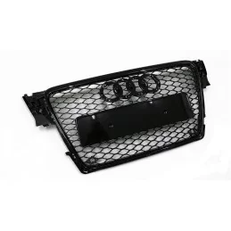 Frontgrill till Audi A4 B8 2007-2011 look RS4 svartlackerad