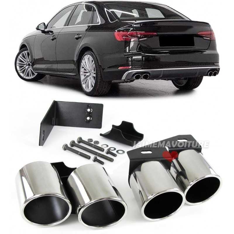 Kit terminali di scarico per Audi look S3 S4 S5 S6 S7