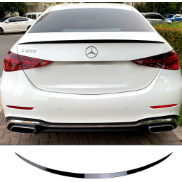 Varnished black rear spoiler for Mercedes C-Class W206