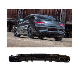 Diffuseur look C63 parechoc arrière AMG Mercedes Classe C C205 2014-2020