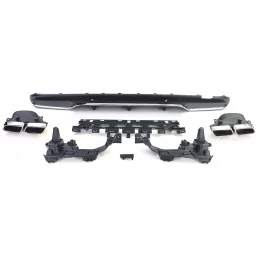 Kit per paraurti posteriore AMG Mercedes Classe C W205 C63 - Cromato