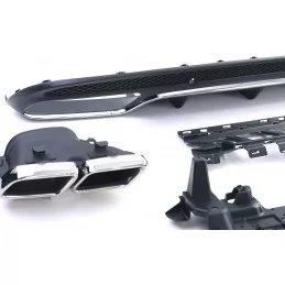 Kit per paraurti posteriore AMG Mercedes Classe C W205 C63 - Cromato