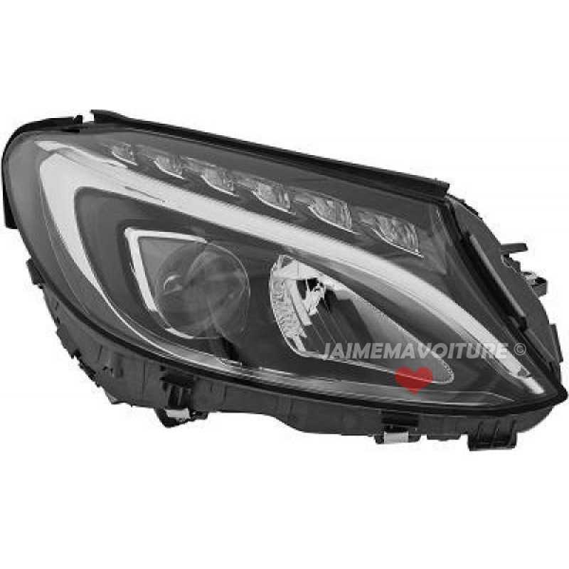 Black front headlights FULL LED for Mercedes C-Class W205 2014-2021