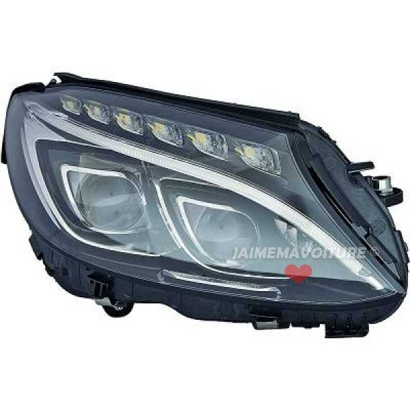 Left xenon front headlight for Mercedes C-Class W205 - with bend light